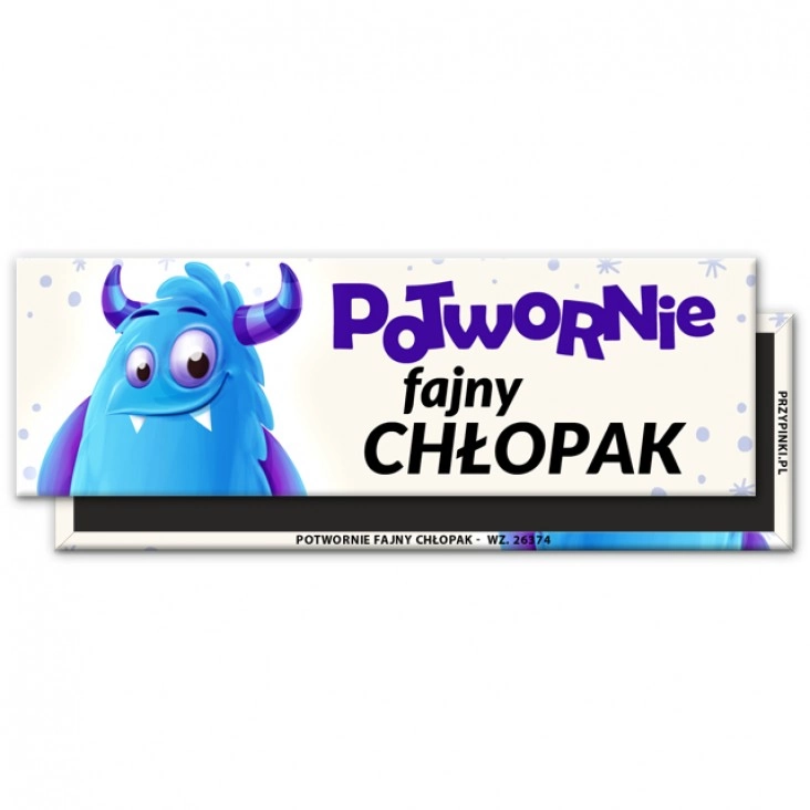 magnes 115x37mm Potwornie fajny chłopak wiking