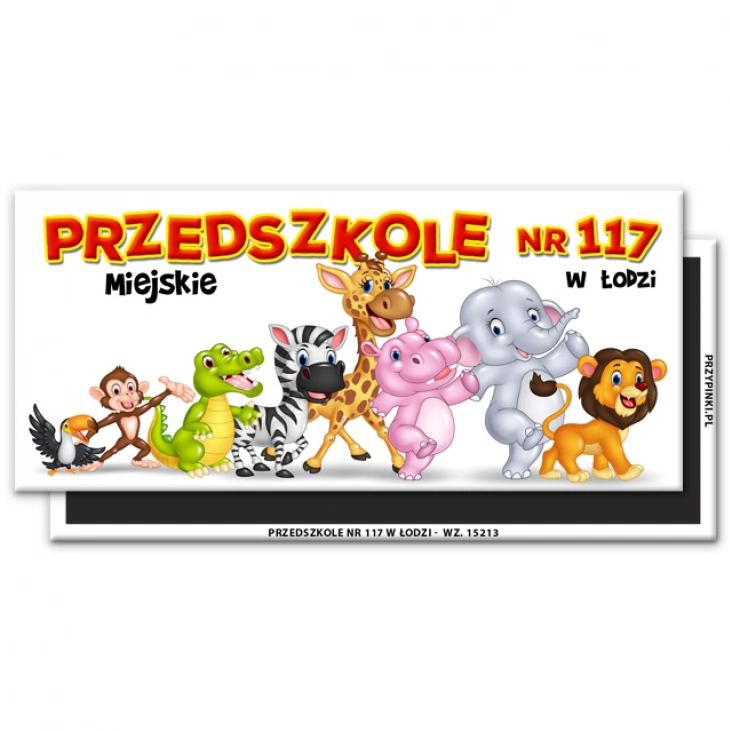 magnes 120x54mmPrzedszkole miejskie nr 117 w Łodzi