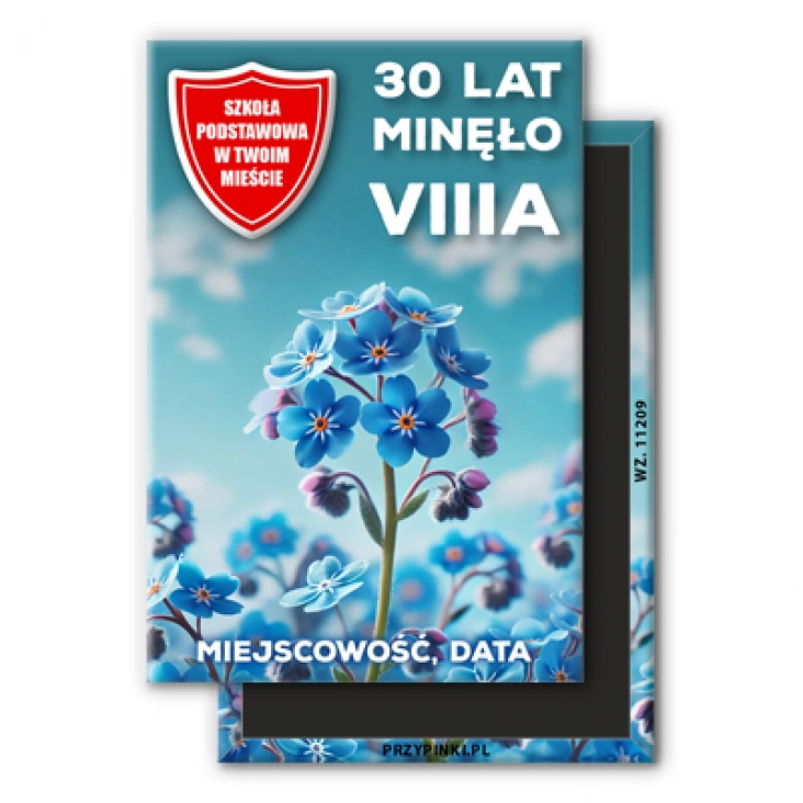 magnes 78x53mm Spotkanie klasowe niezapominajka