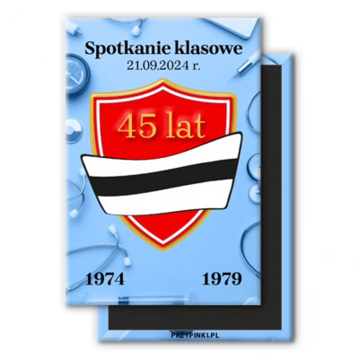 magnes 78x53mmSpotkanie klasowe po 45 latach pielęgniarki