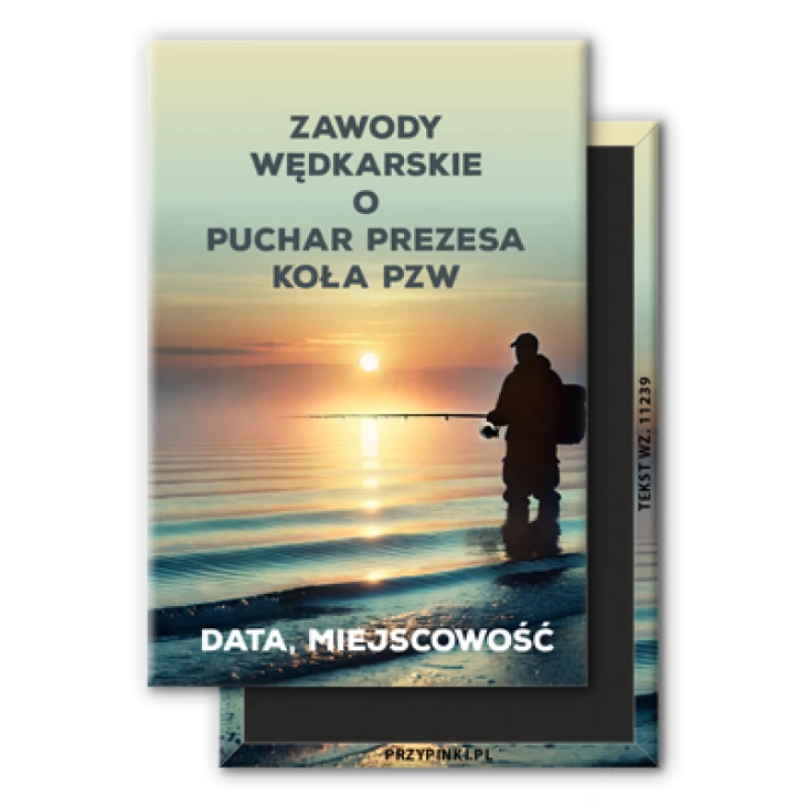 magnes 78x53mm Zawody wędkaskie o puchar prezesa koła PZW