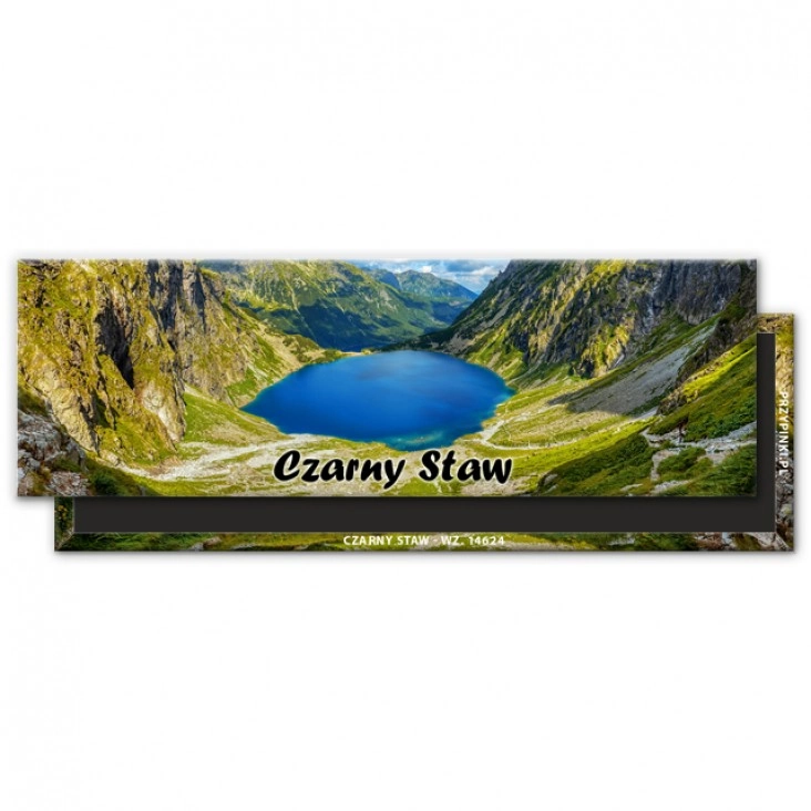 magnes 115x37mmCzarny Staw z napisem
