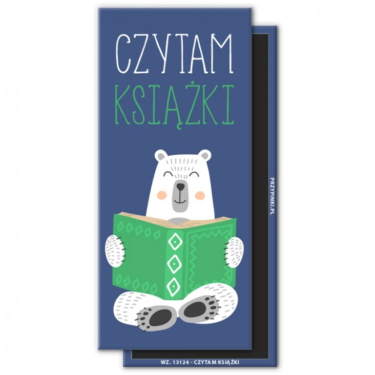 magnes 120x54mm Czytam książki