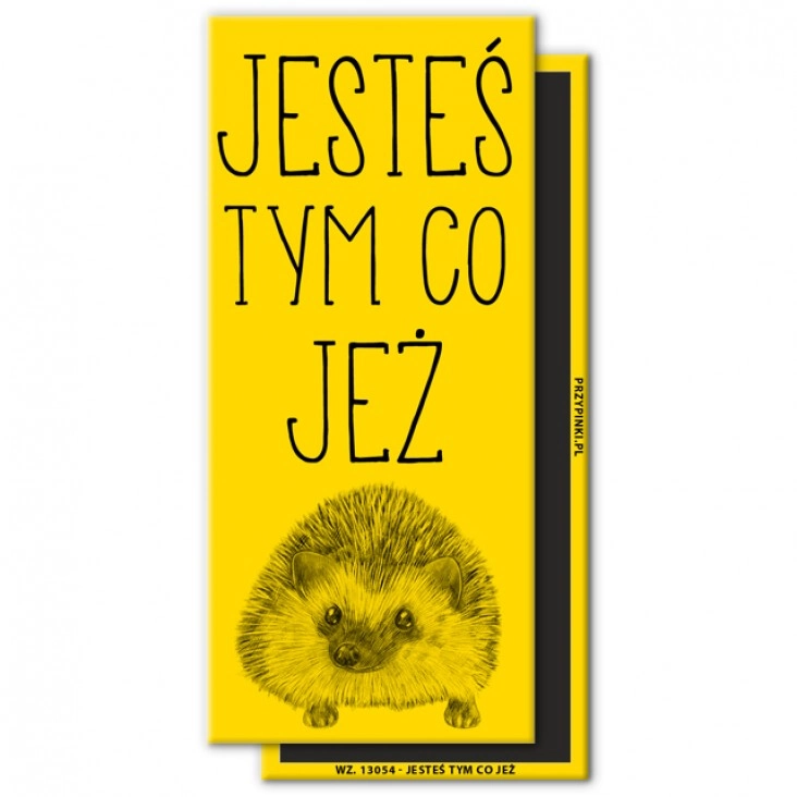 magnes 120x54mm Jesteś tym co jeż