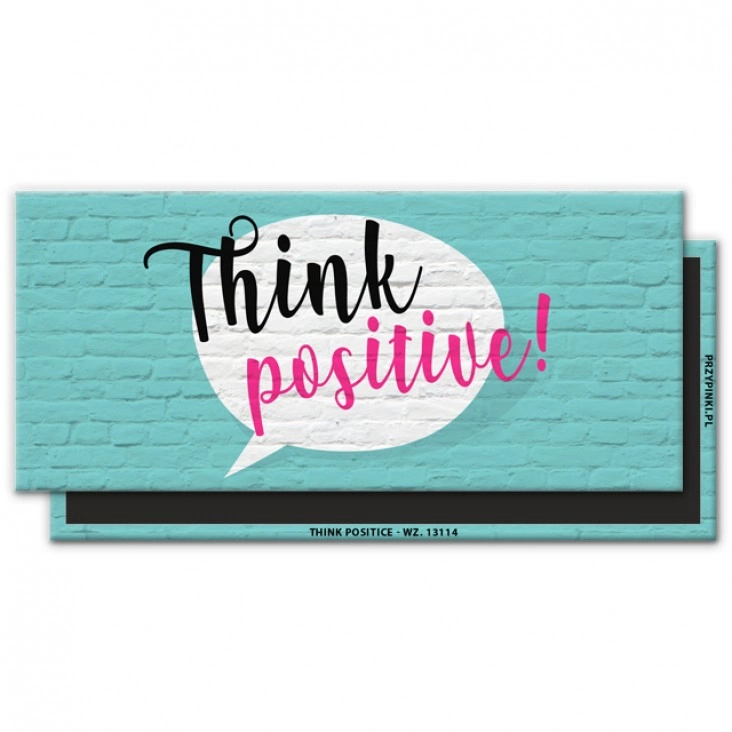 magnes 120x54mm Think positive