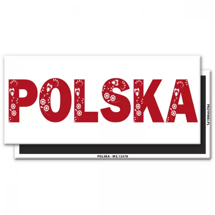 magnes 120x54mm Polska