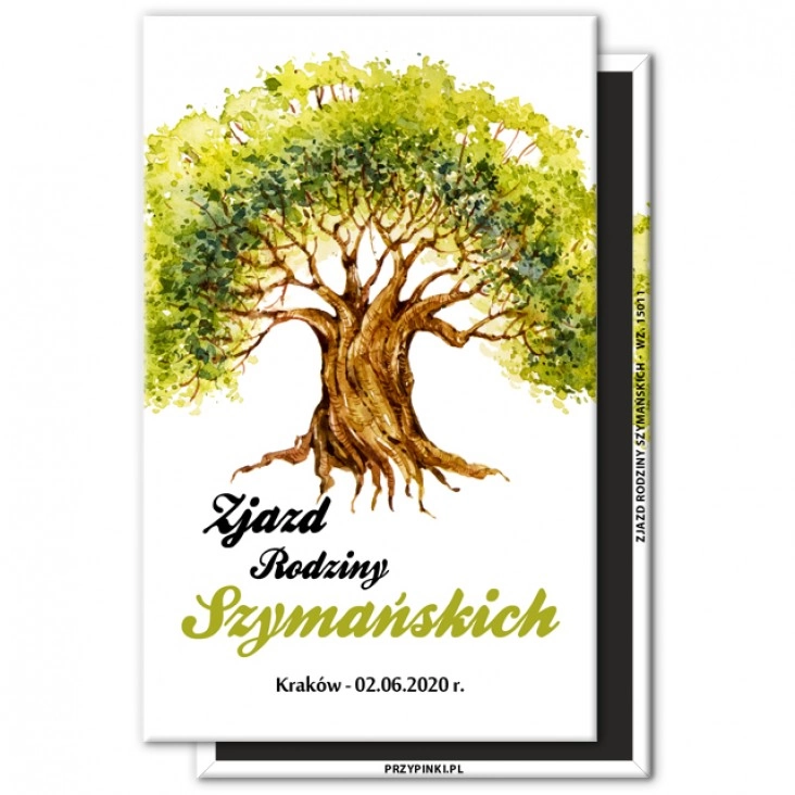 magnes 120x75mmZjazd Rodziny Szymańskich dąb