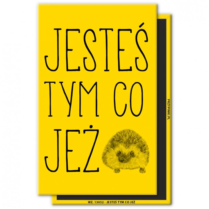 magnes 120x75mm Jesteś tym co jeż