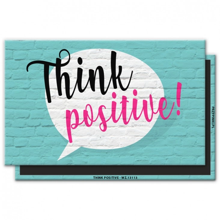 magnes 120x75mm Think positive