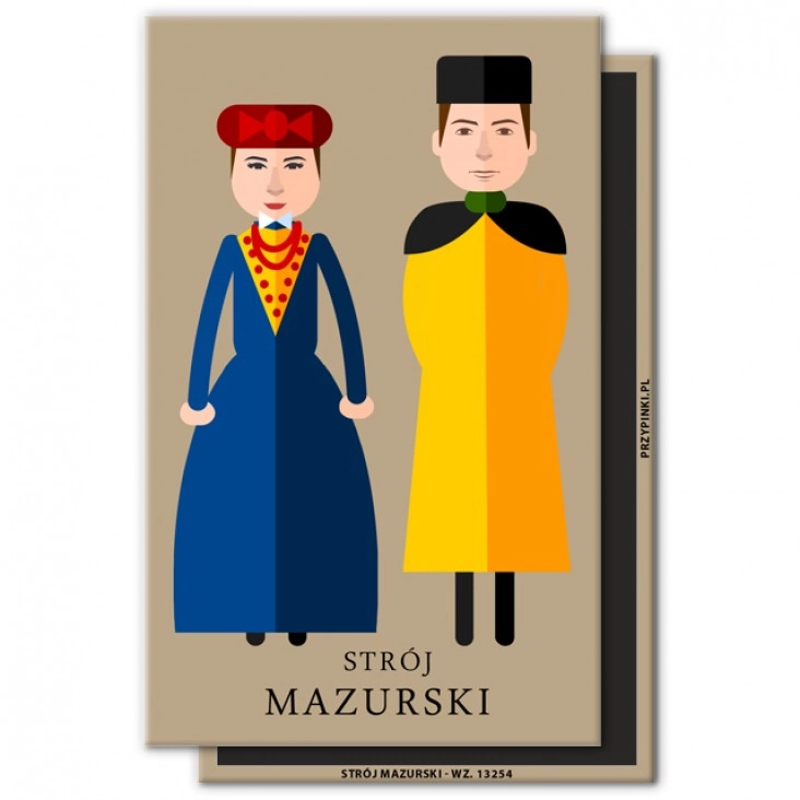 magnes 120x75mmStrój Mazurski