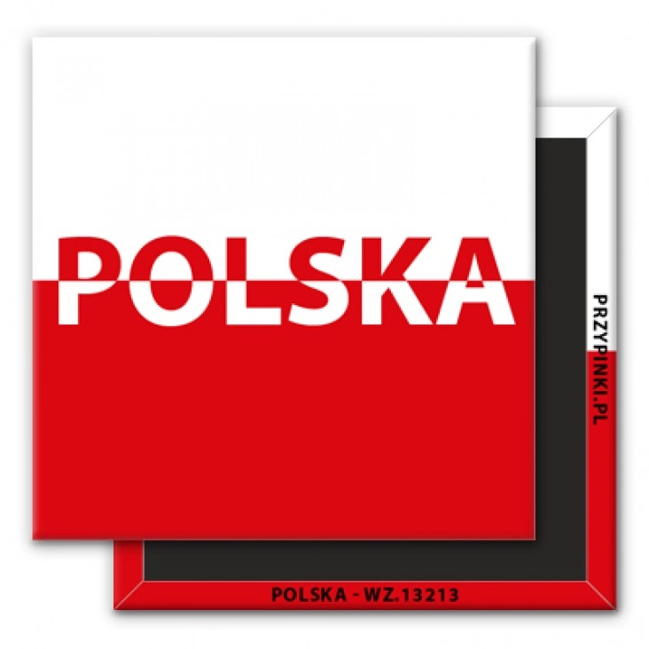 magnes 50x50mm Polska