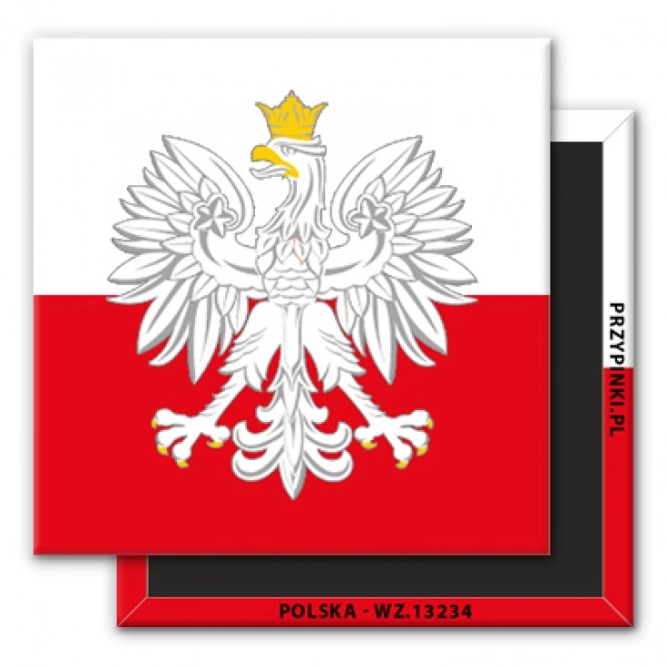 magnes 50x50mm Polska