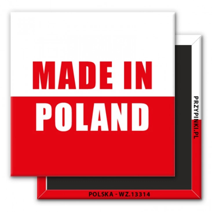 magnes 50x50mm Polska