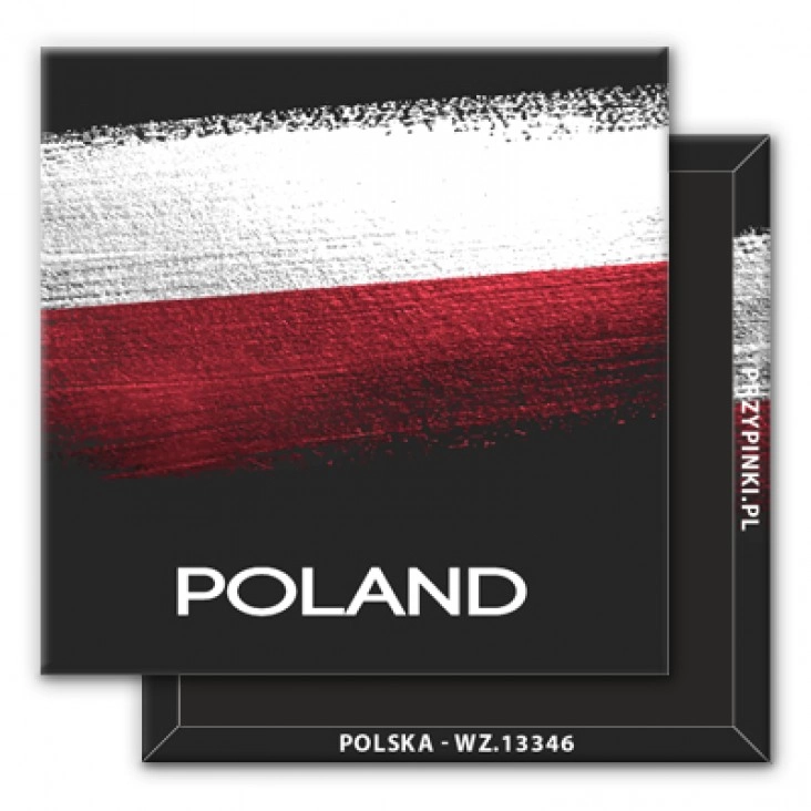 magnes 50x50mm Polska