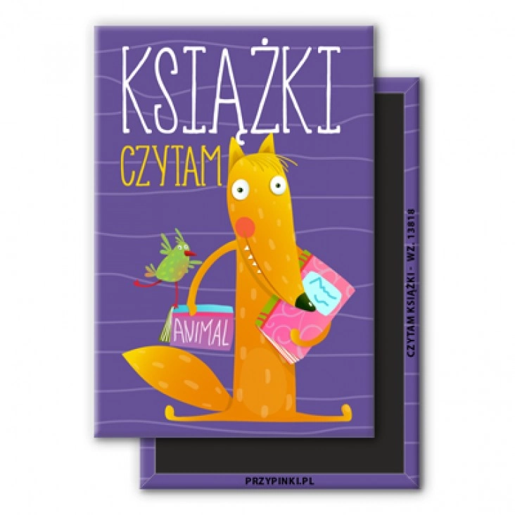 magnes 78x53mm Czytam książki