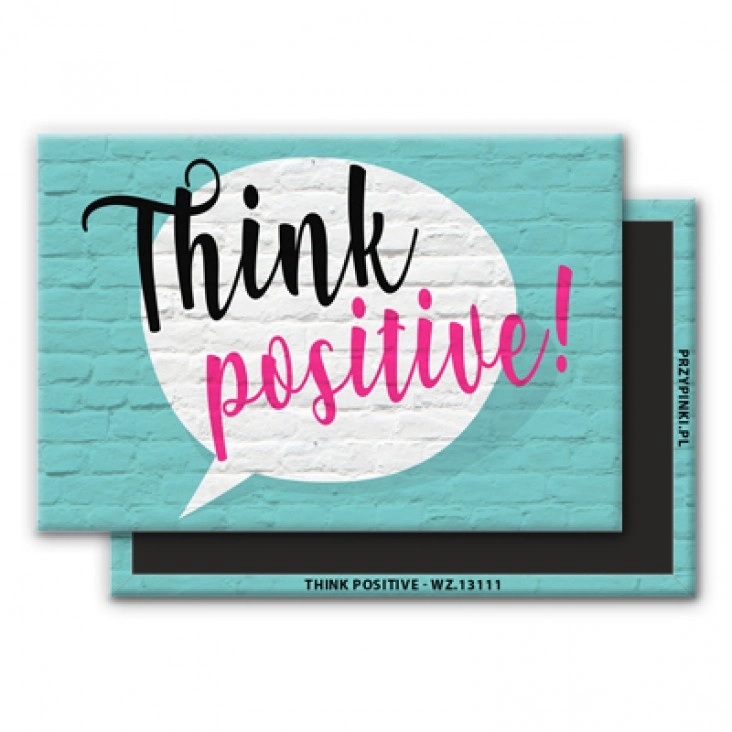 magnes 78x53mm Think positive 