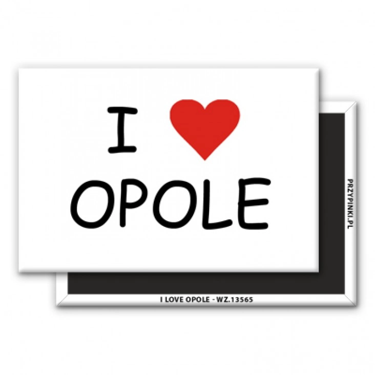 magnes 78x53mm I love Opole