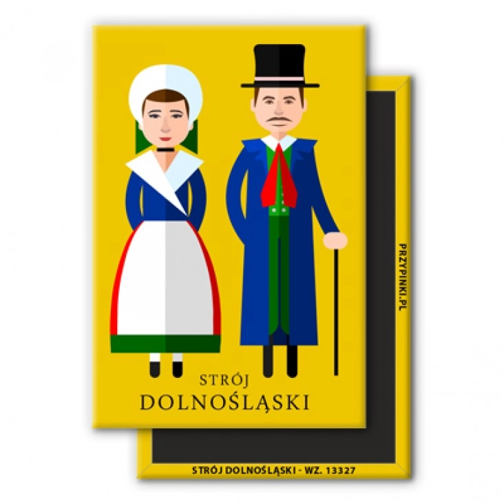 magnes 78x53mmStrój Dolnośląski