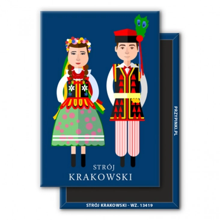 magnes 78x53mmStrój Krakowski