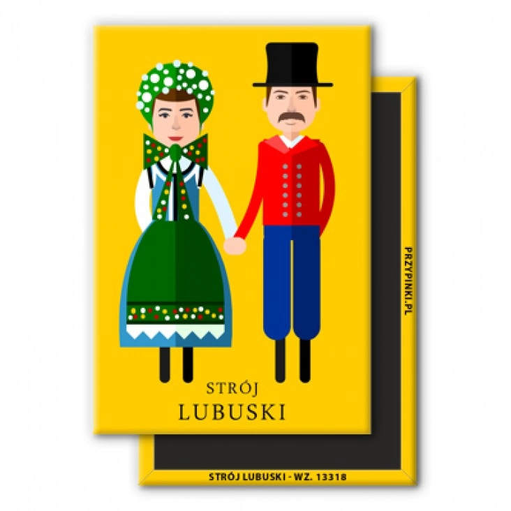 magnes 78x53mmStrój Lubuski