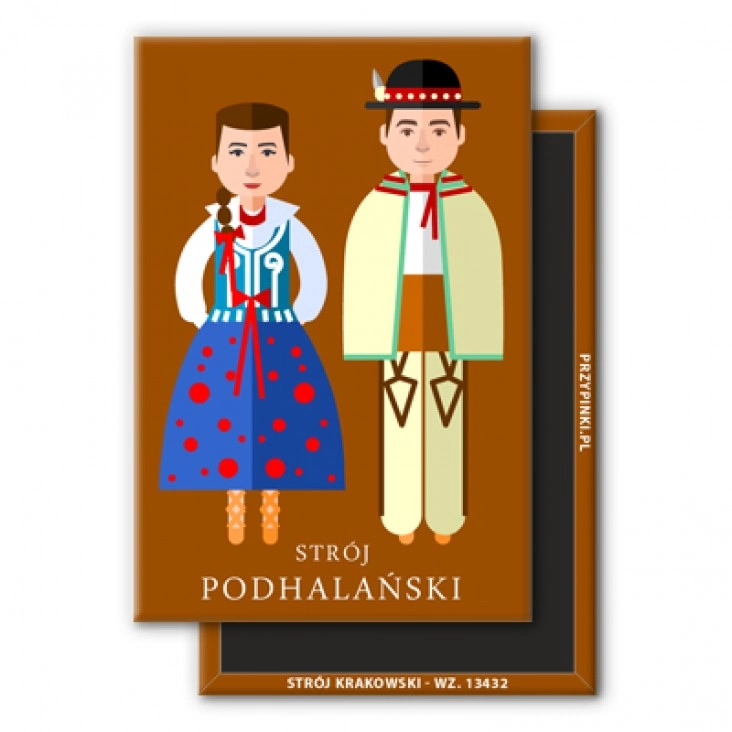 magnes 78x53mmStrój Podhalański