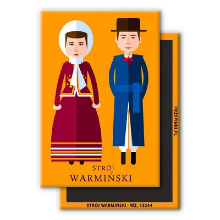 magnes 78x53mmStrój Warmiński