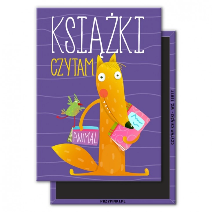 magnes 90x65mm Czytam książki