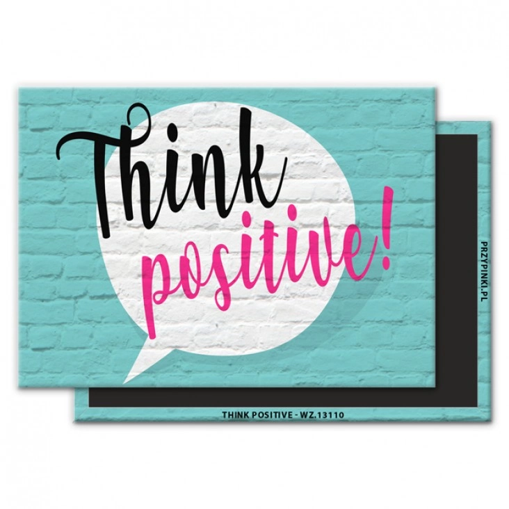 magnes 90x65mm Think positive