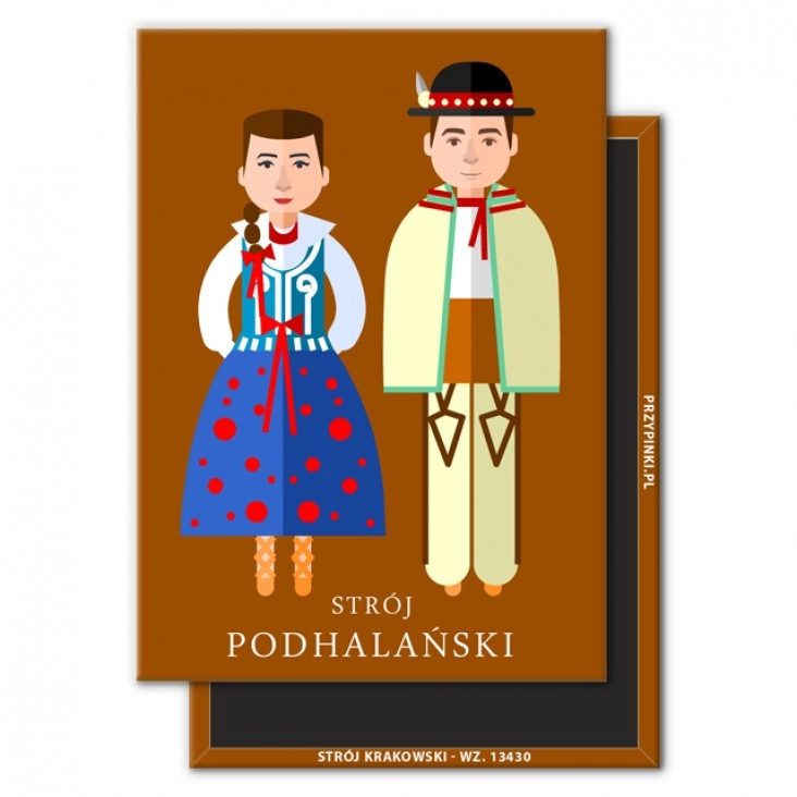 magnes 90x65mmStrój Podhalański