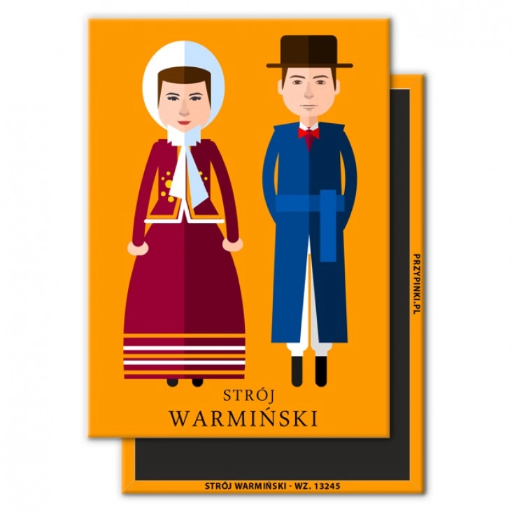 magnes 90x65mmStrój Warmiński