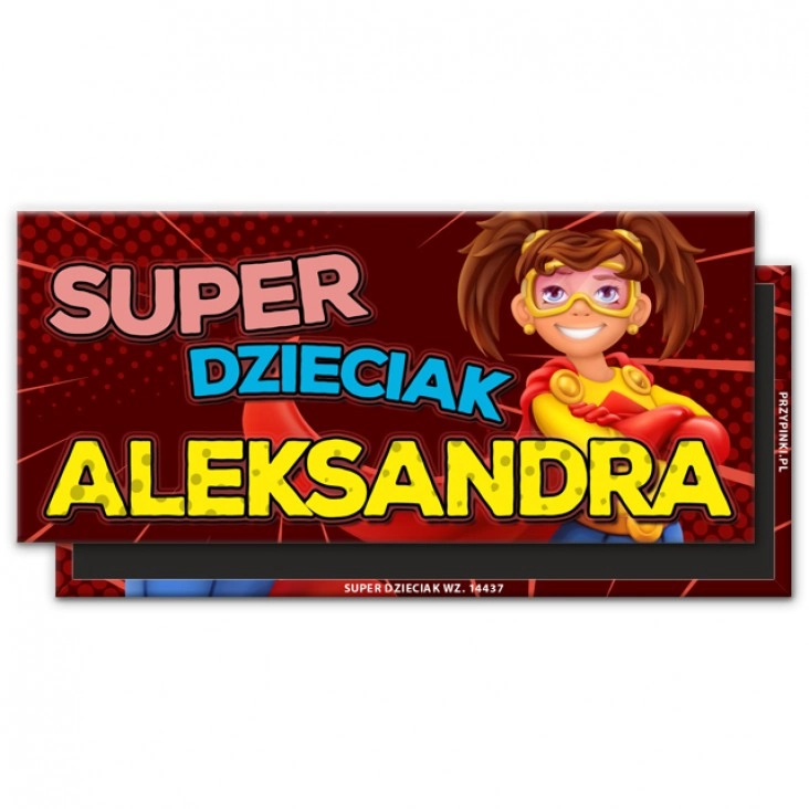 magnes 120x54mmSuper dzieciak peleryna