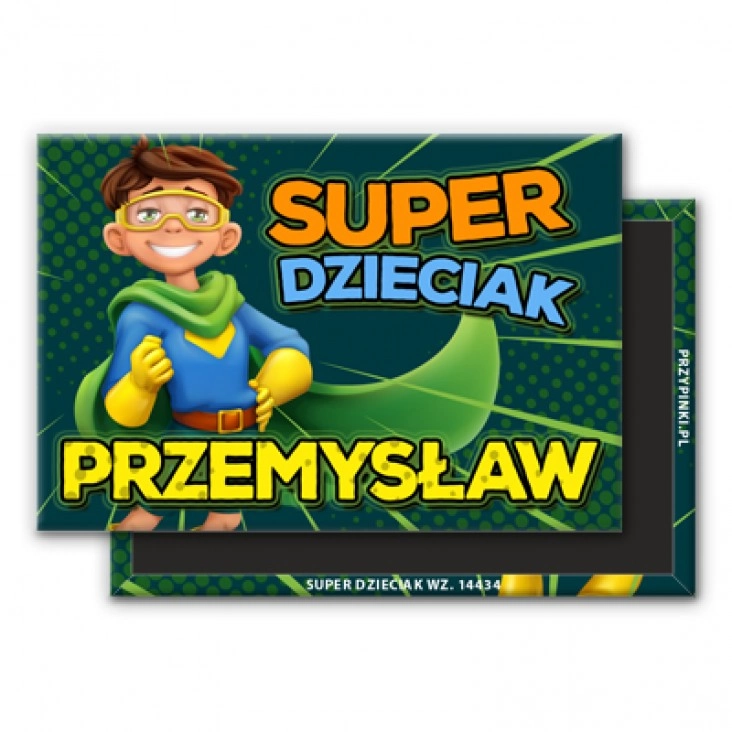 magnes 78x53mm Super dzieciak chłopak