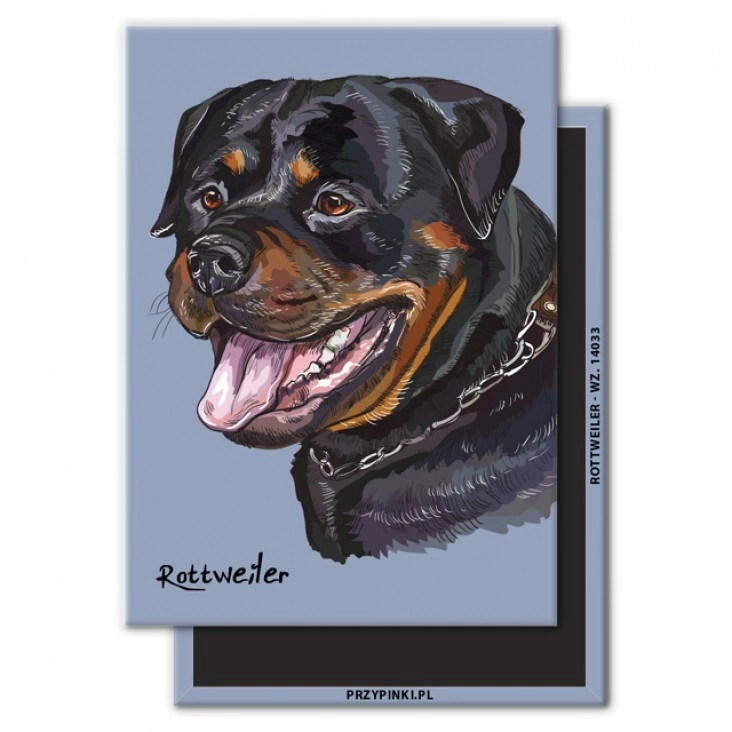 magnes 90x65mm Rottweiler