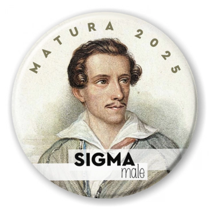 przypinka Matura Słowacki sigma male