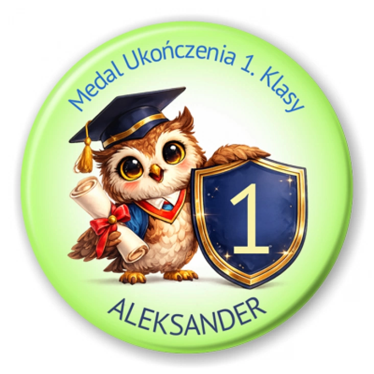 przypinka Medal ukończenia 1. klasy