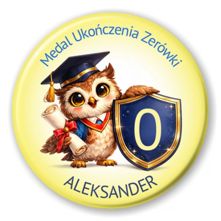 przypinka Medal ukończenia zerówki
