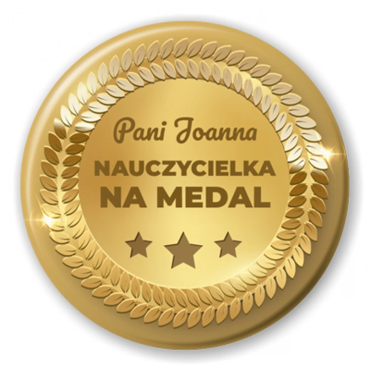 przypinka Nauczycielka na medal