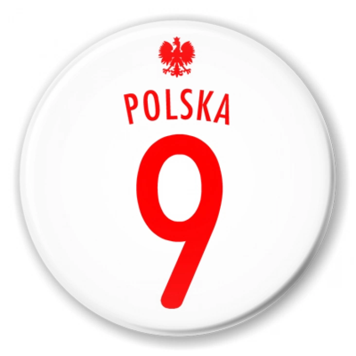 przypinka Numer dziewięć