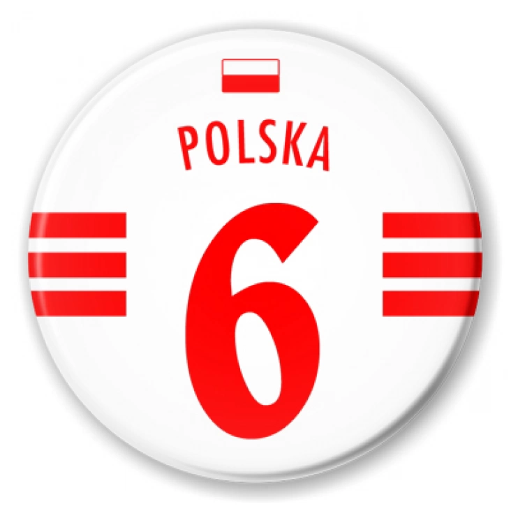 przypinka Numer sześć