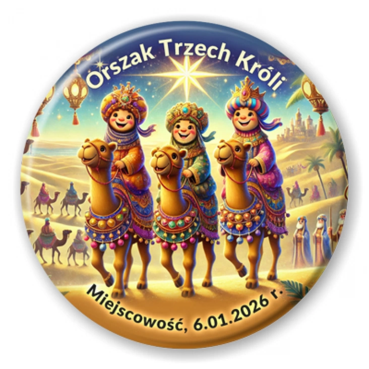 przypinka Orszak Trzech Króli Jasełka