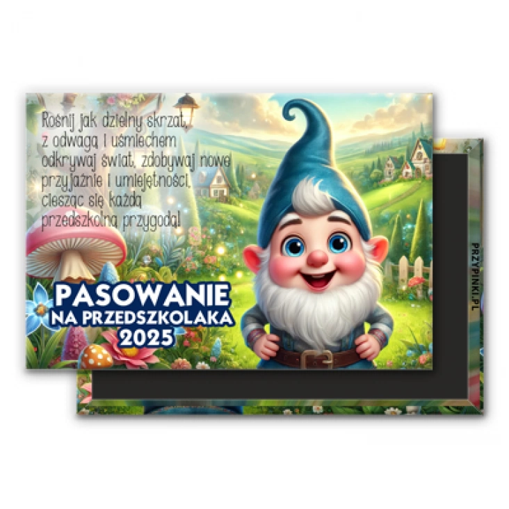 magnes 78x53mm Pasowanie na przedszkolaka w grupie Skrzaty