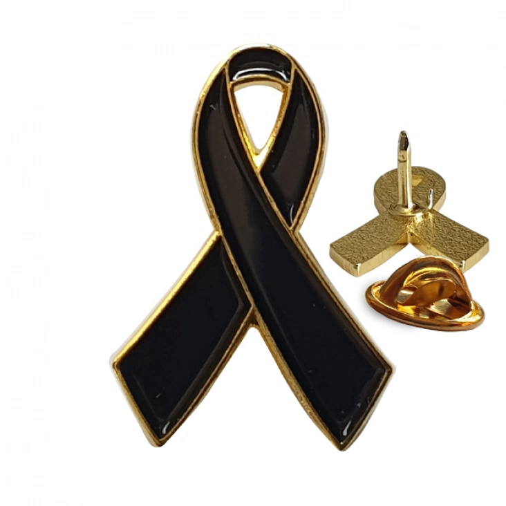 pins promoCzarna wstążka 14x20mm