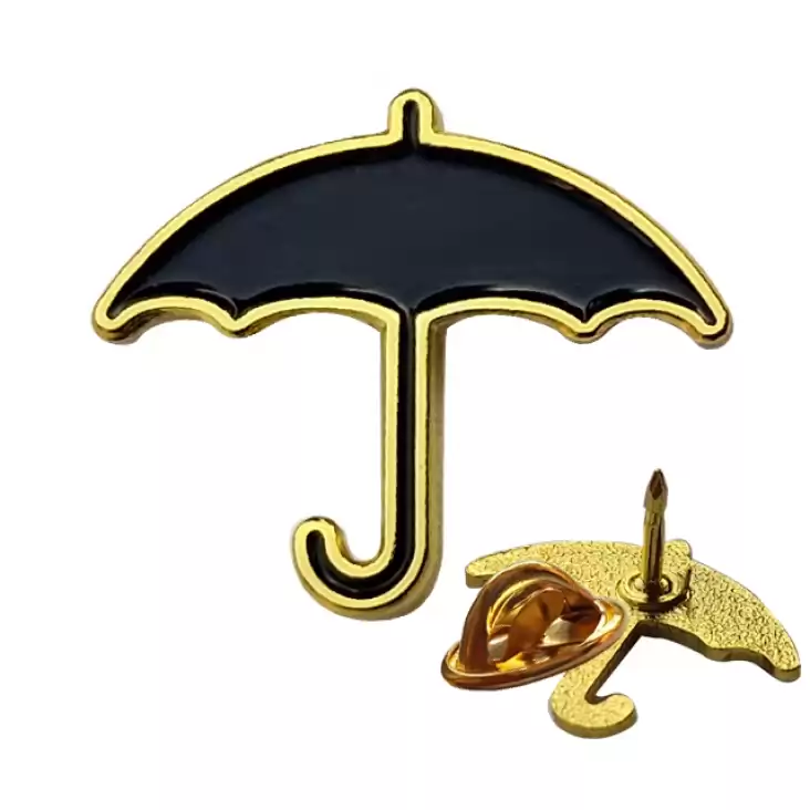pins promo Czarny parasol 20x18mm