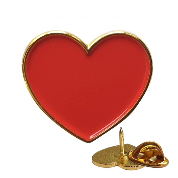 pins promoSerduszko czerwone 15x13mm