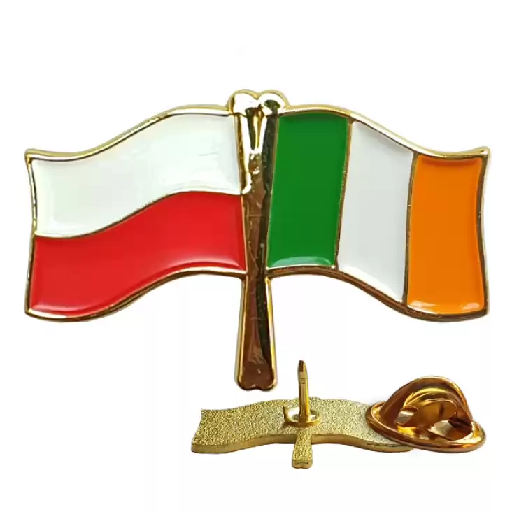 pins promo Flagi Polska - Irlandia 13x26mm