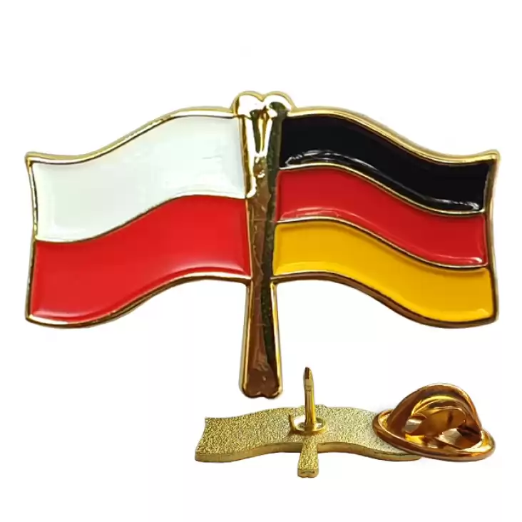 pins promo Flagi Polska-Niemcy 13x26mm