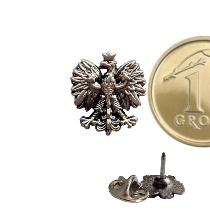 pins promoMały orzełek czerniony 10x10mm