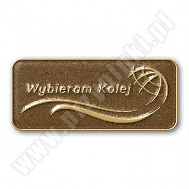 pins Wybieram Kolej metal