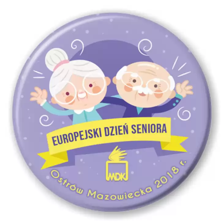 przypinka Europejski Dzień Seniora