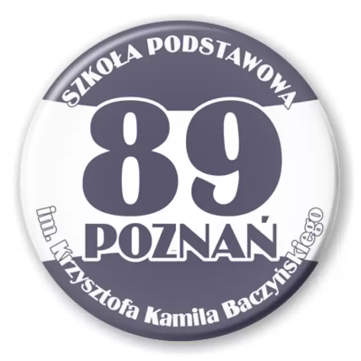 przypinka Szkoła Podstawowa nr 89 w Poznaniu